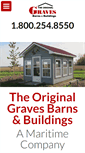 Mobile Screenshot of gravesbarns.com